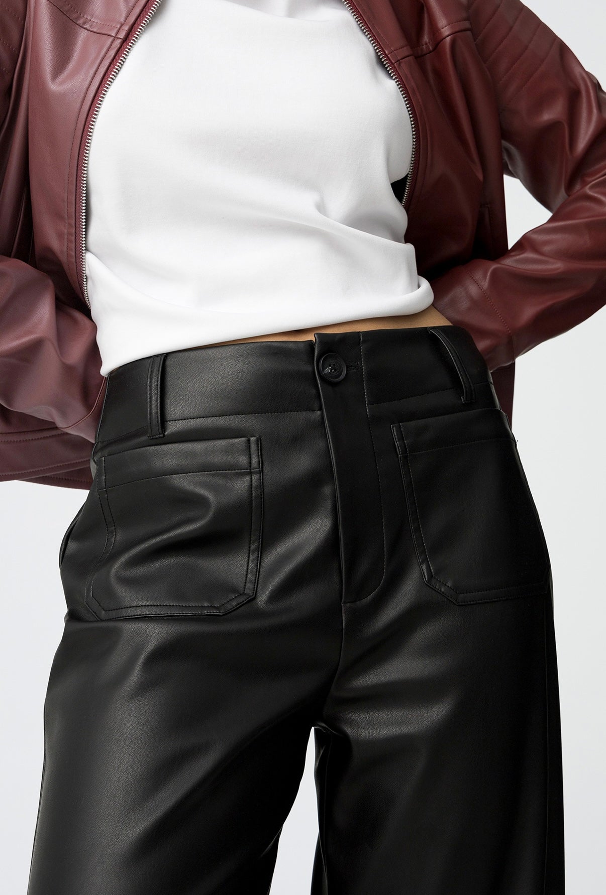 Pantaloni ecopelle Dinete