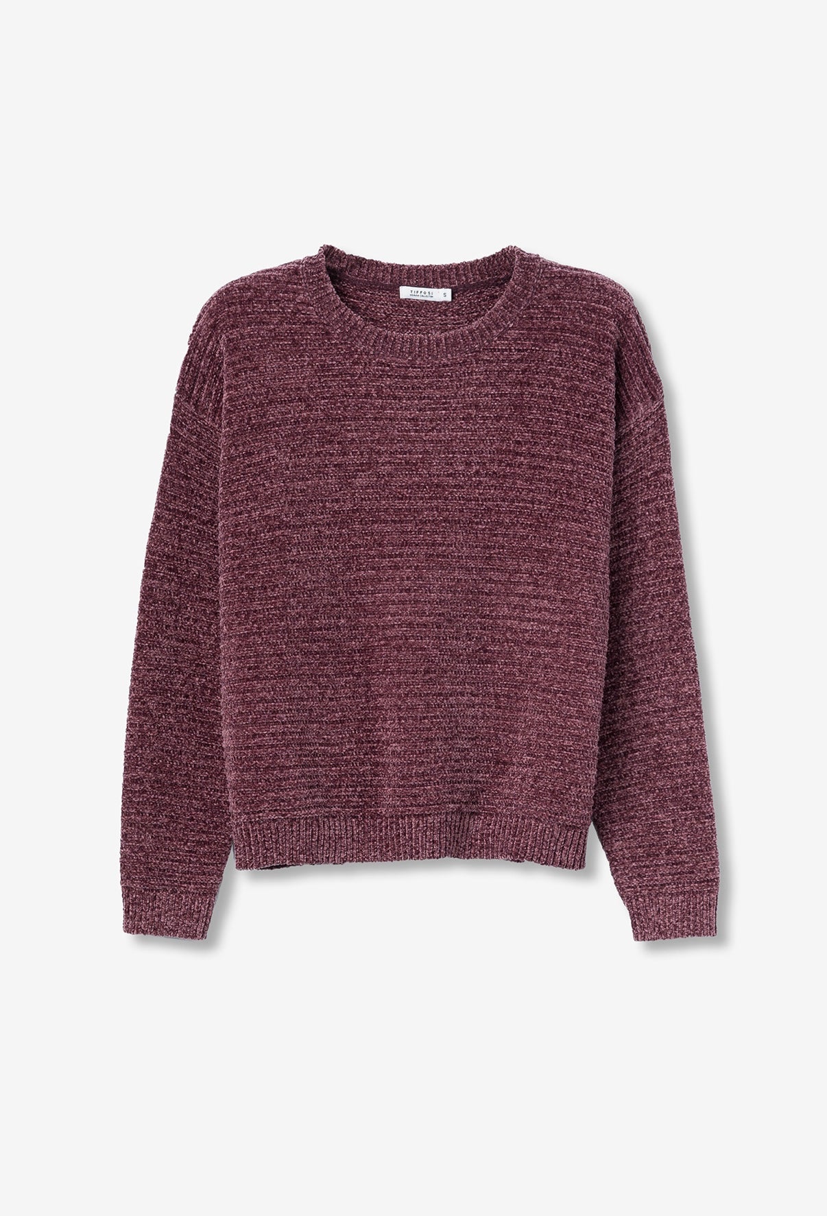 Maglioncino ciniglia bordeaux