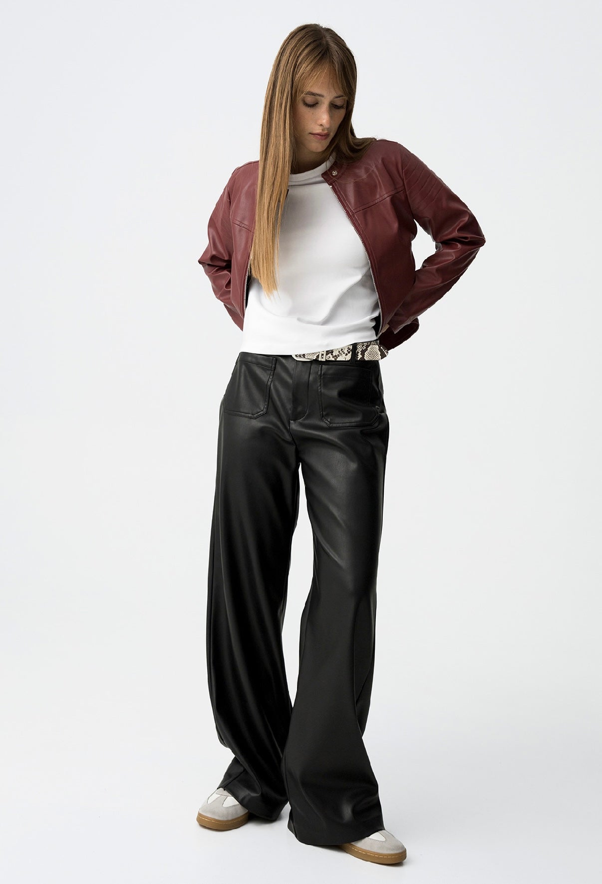 Pantaloni ecopelle Dinete
