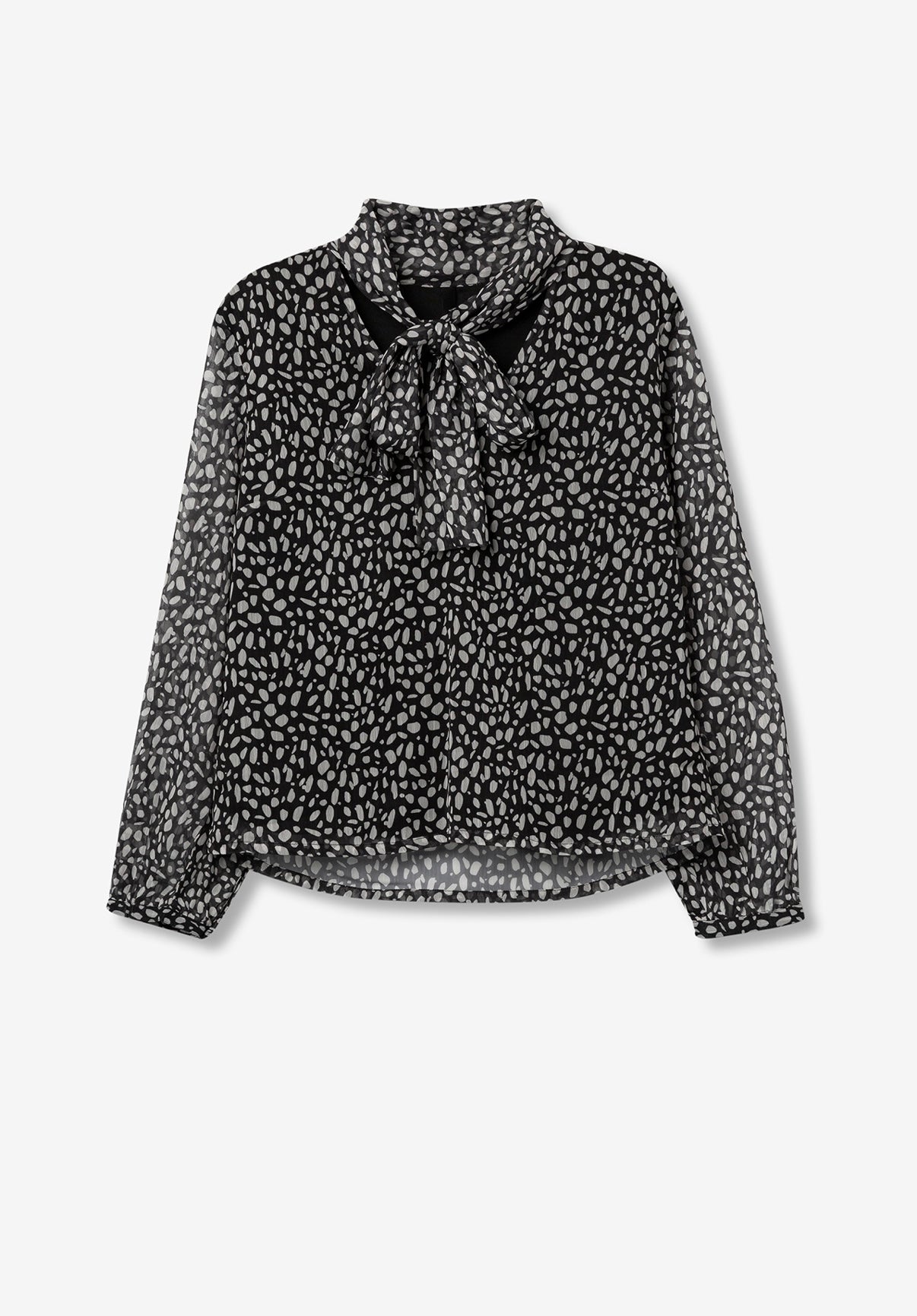 Blusa Dalmata nera