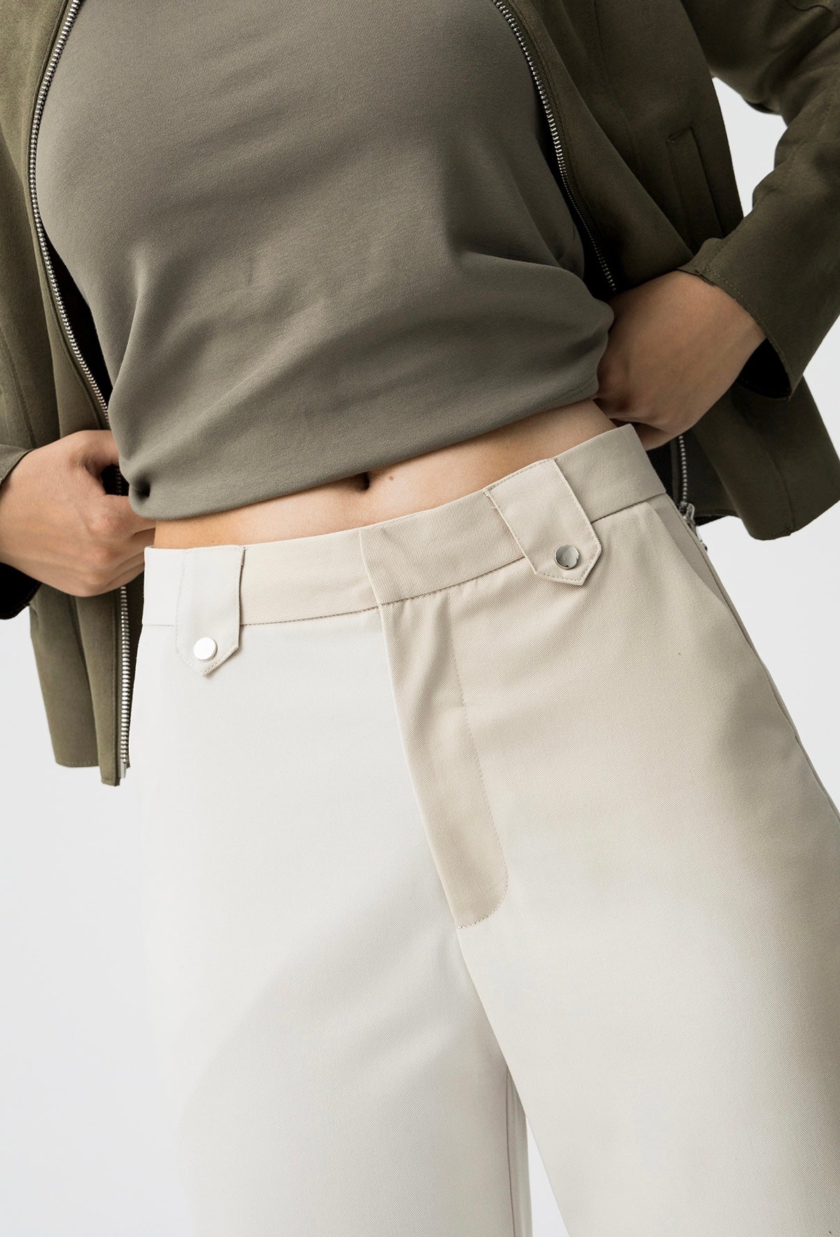 Pantaloni Lyon panna