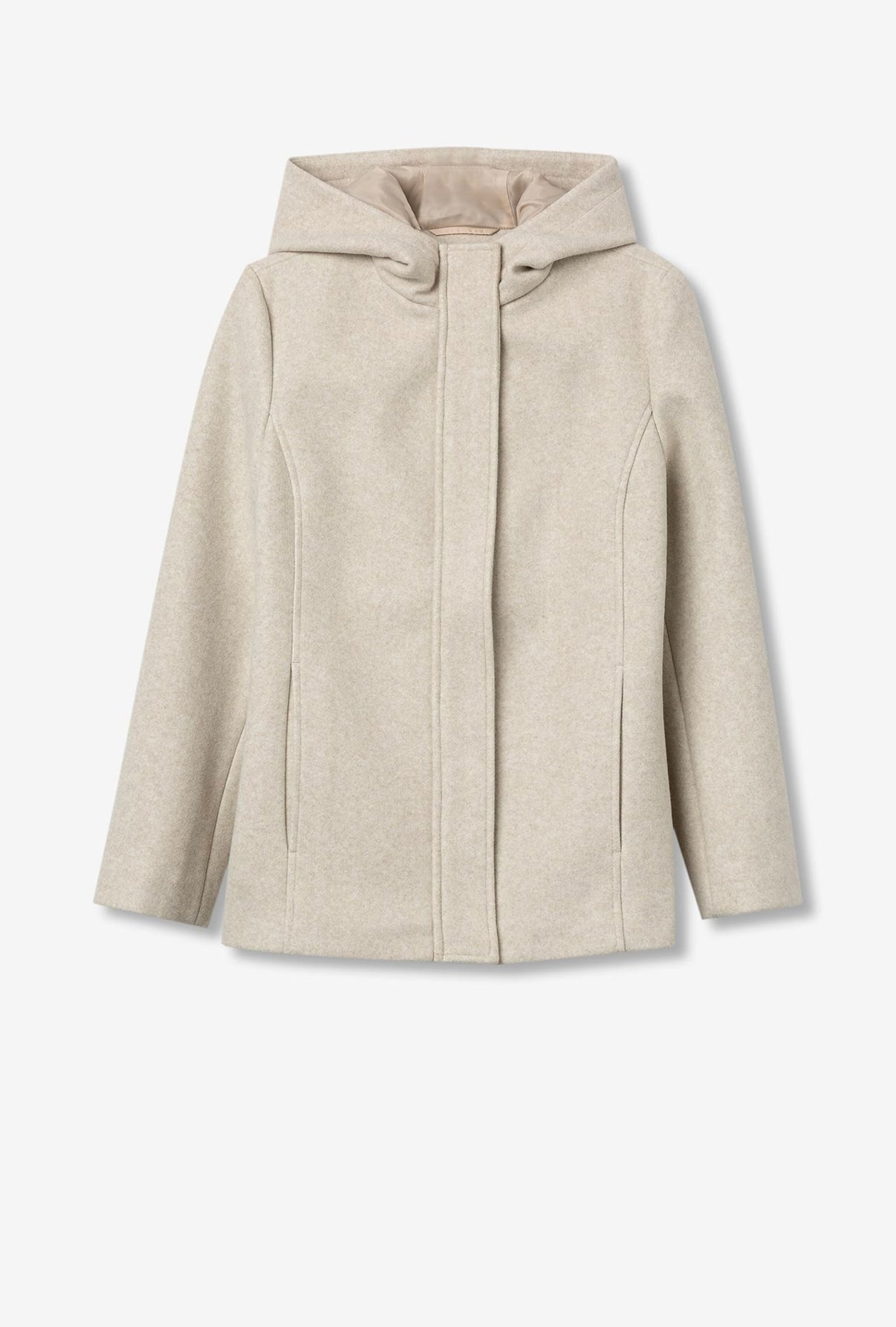 Cappotto corto beige