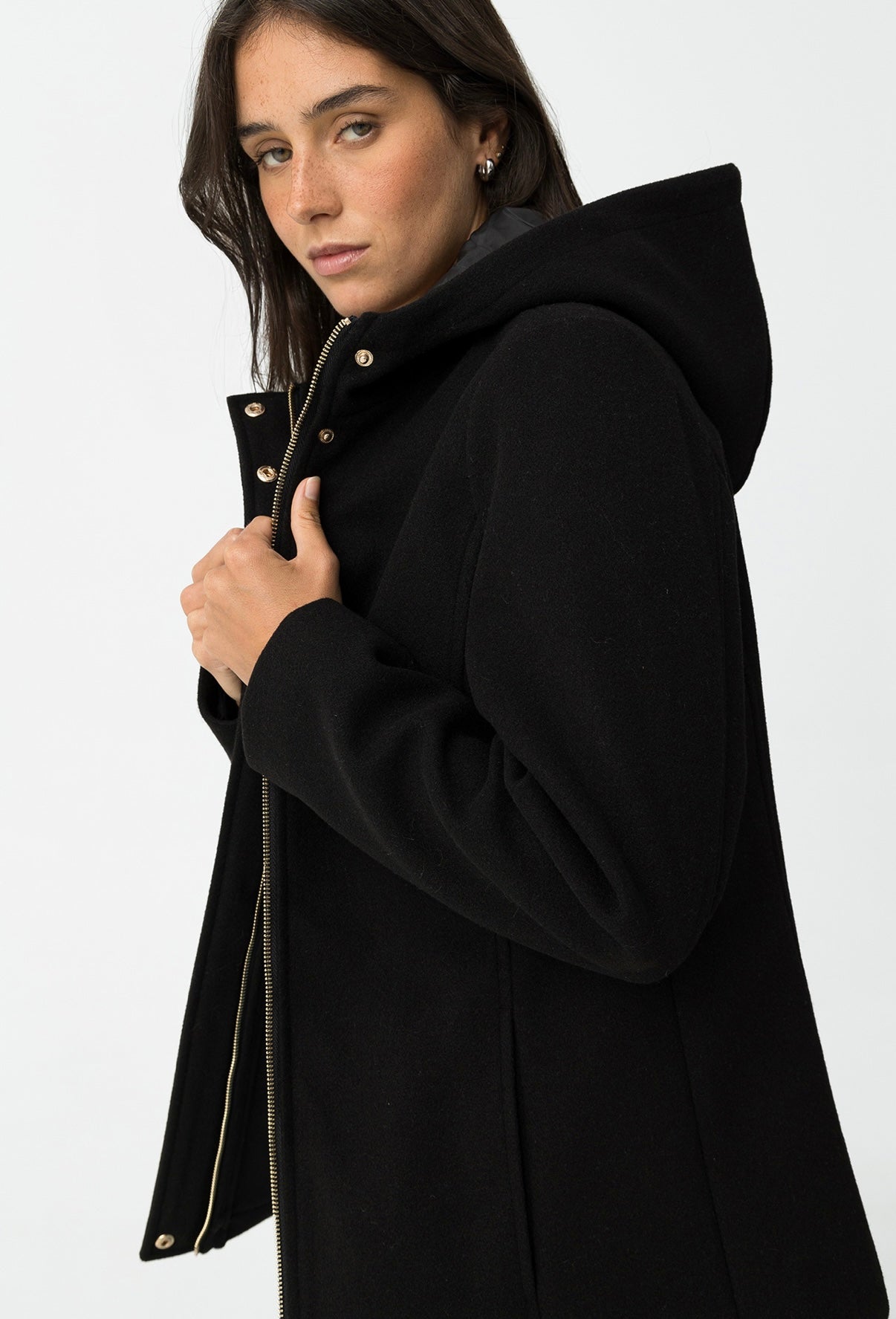 Cappotto corto nero