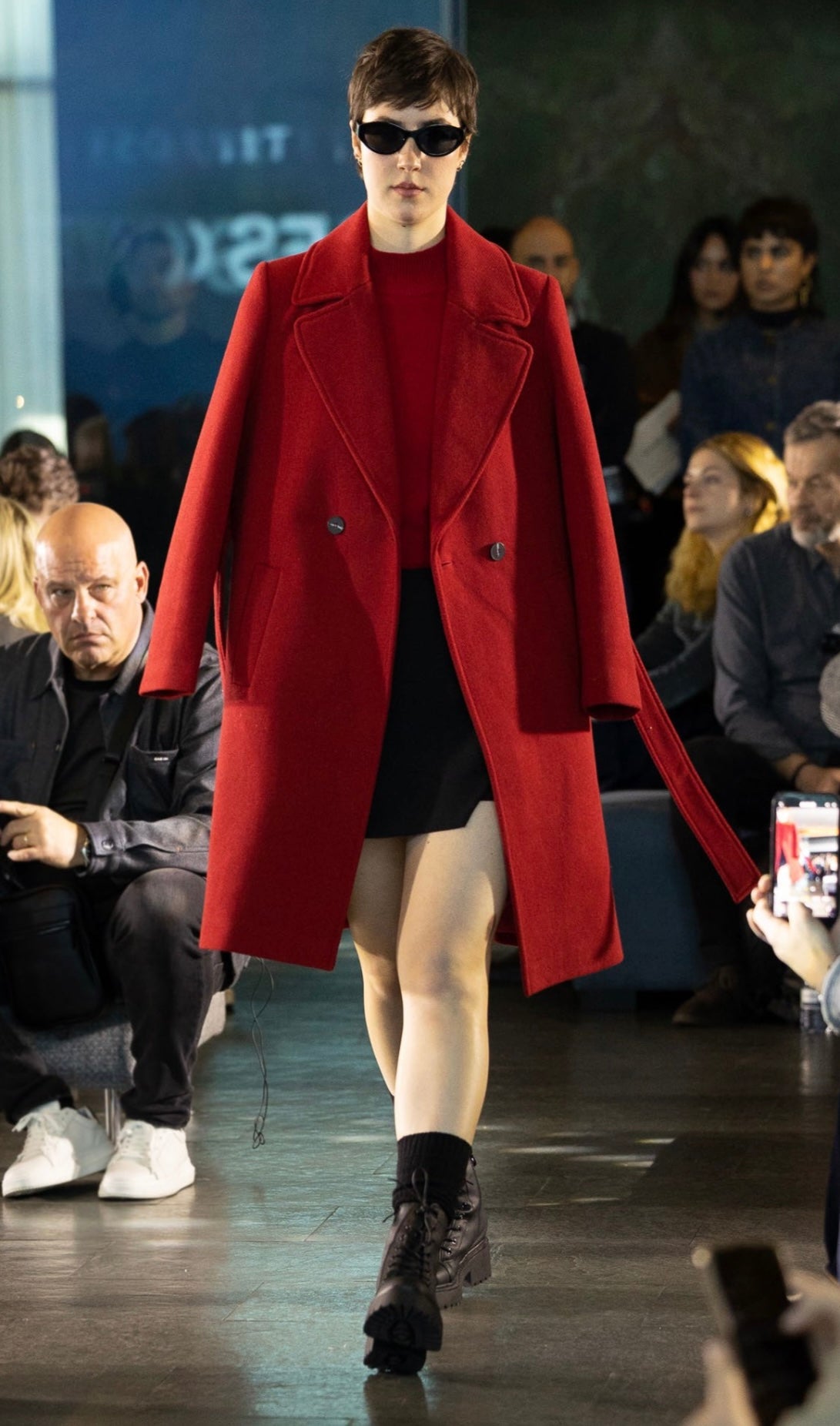 Cappotto Compi rosso mattone