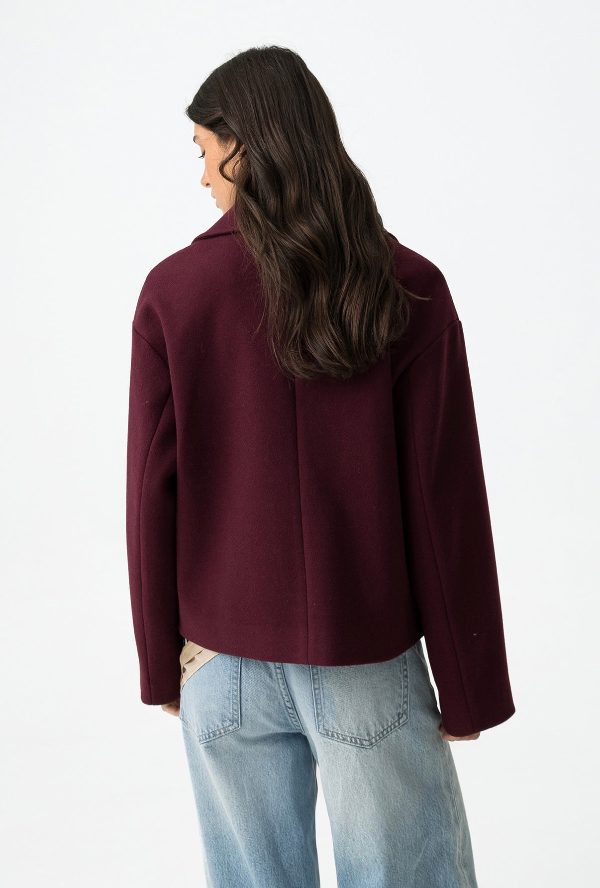 Cappotto corto Bordeaux