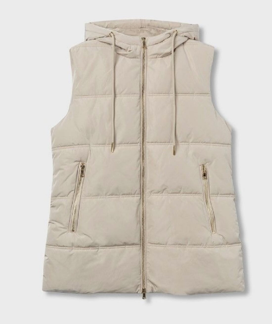 Giubbotto smanicato beige