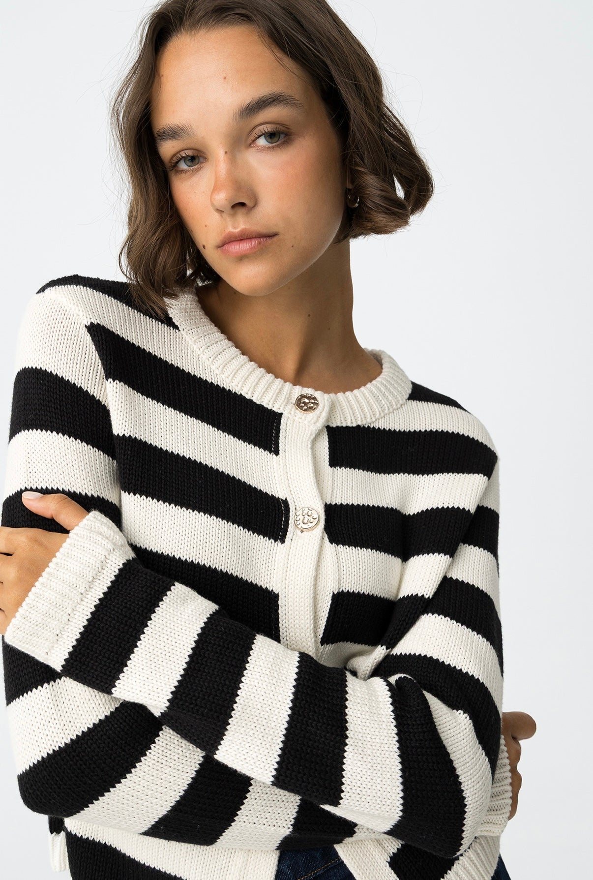 Cardigan Requiem bianco/blu