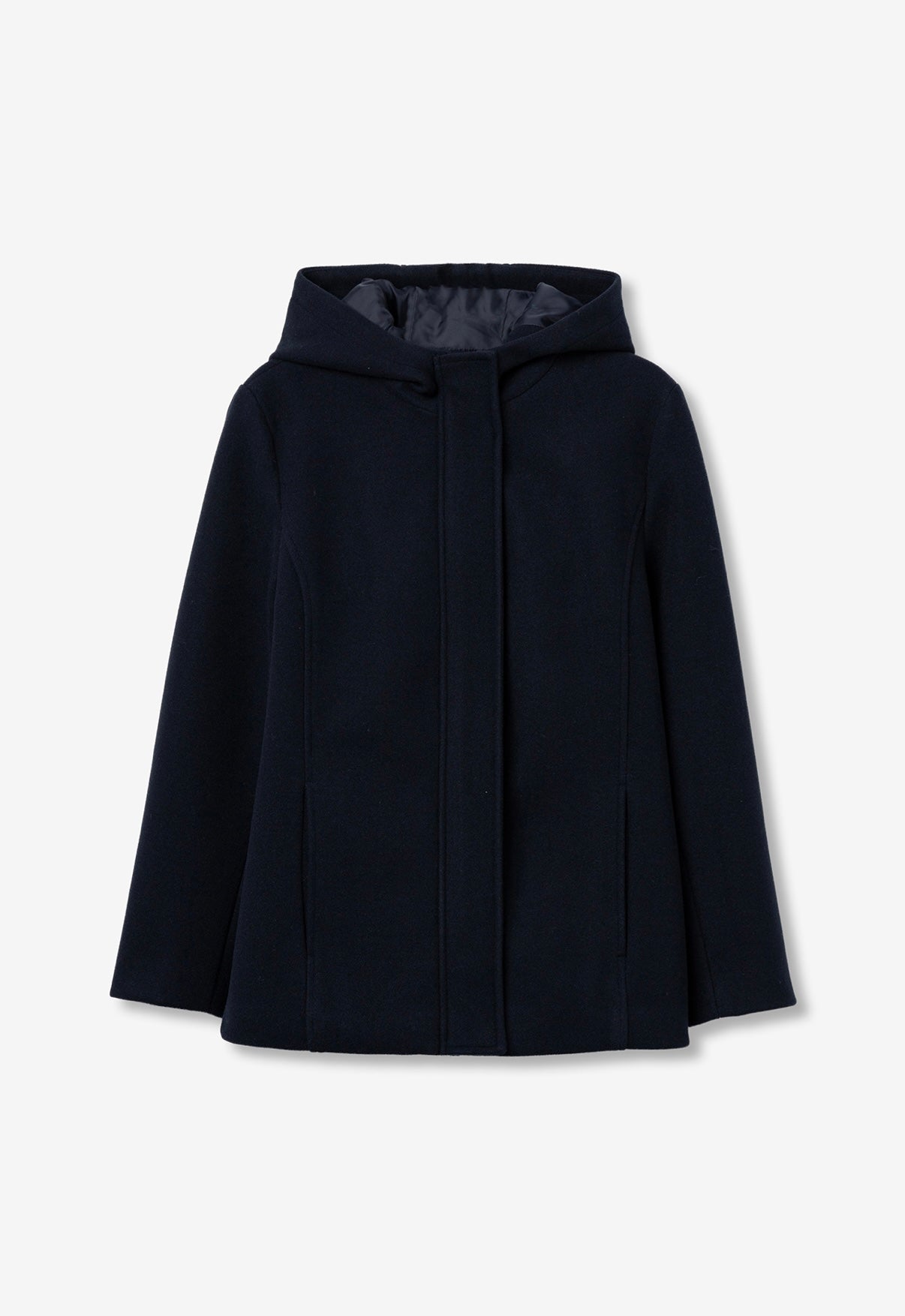 Cappotto corto blu