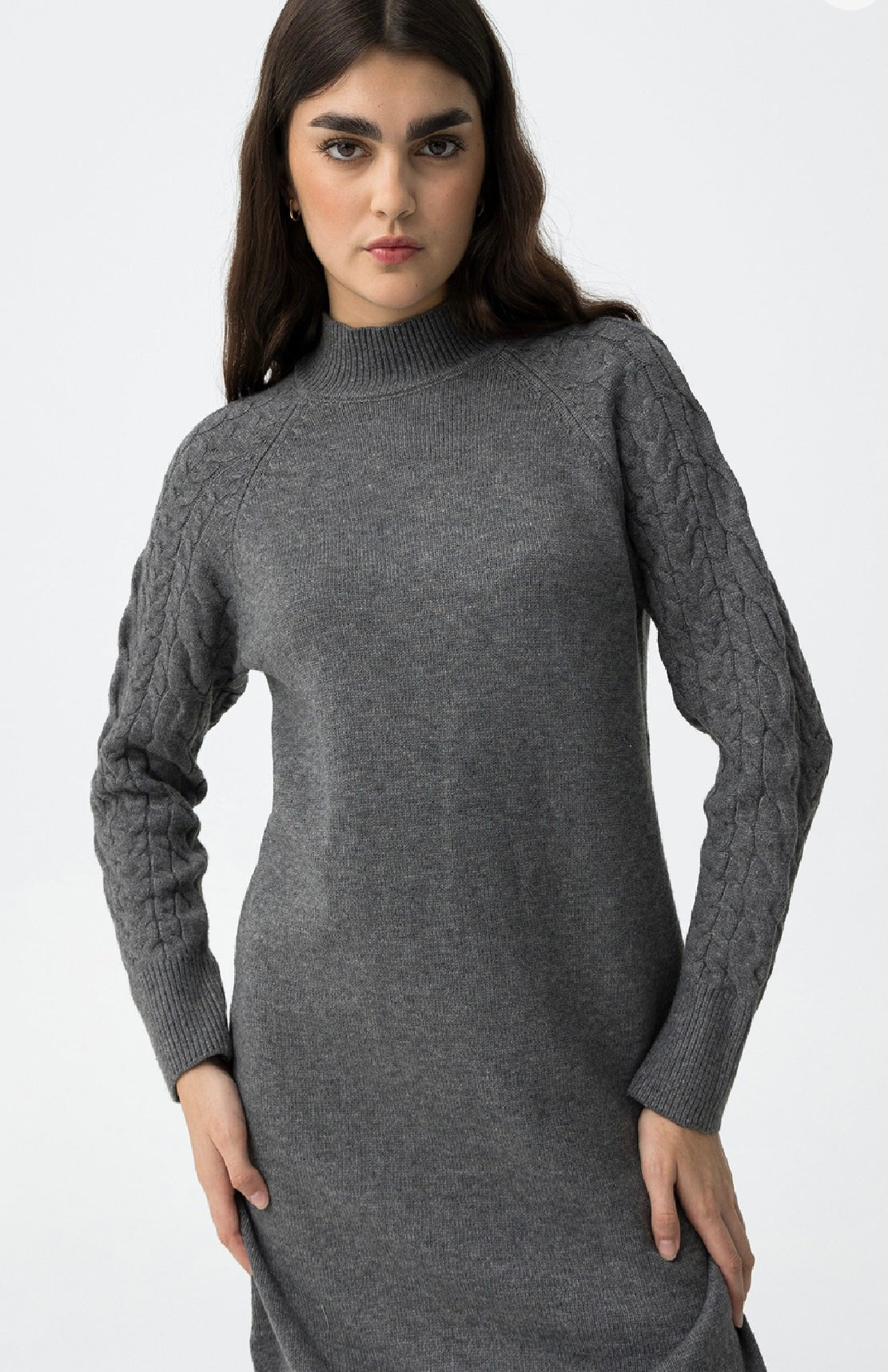 Vestito in maglia Wynonna grigio