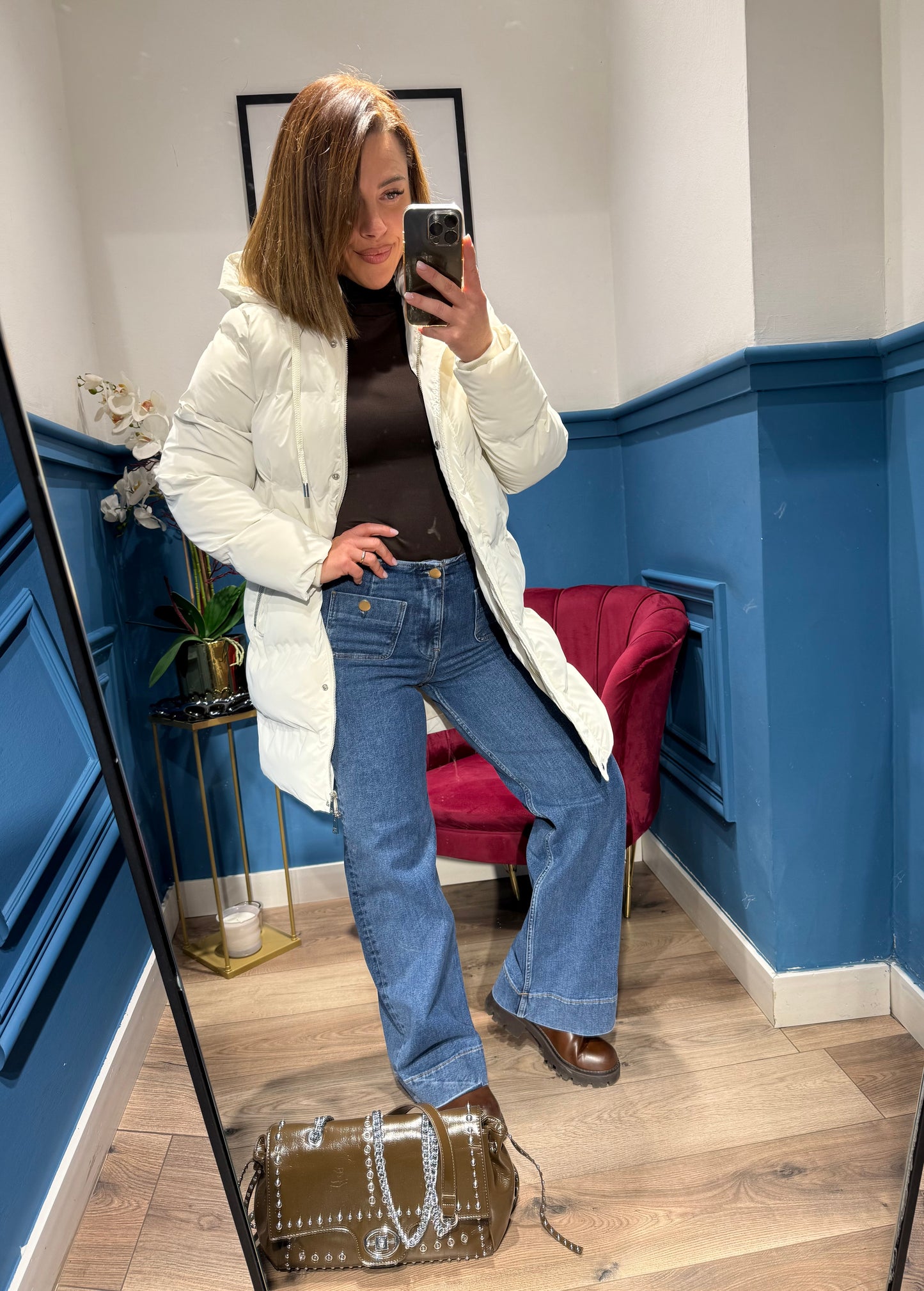 Giubbotto Crank bianco