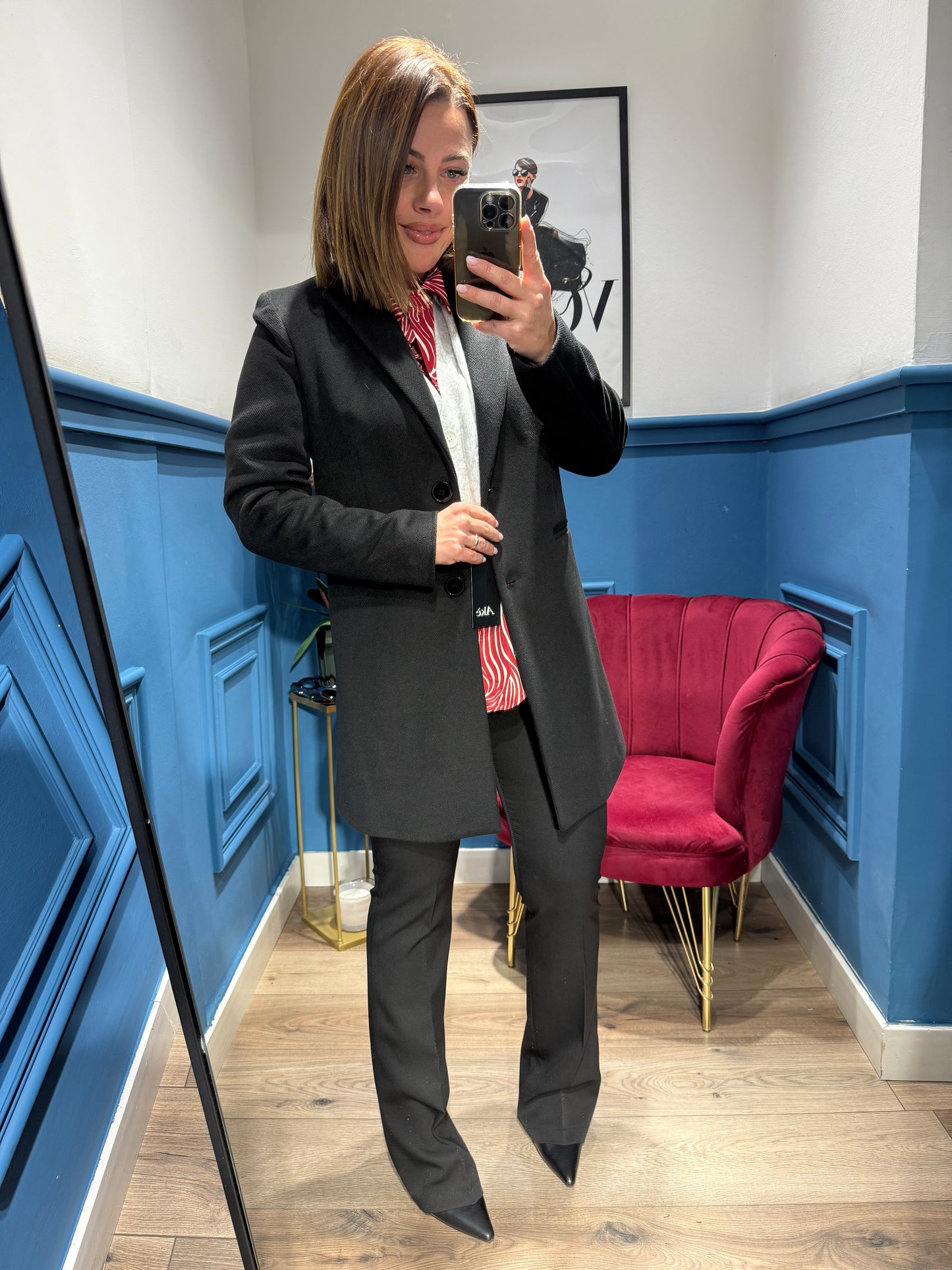 Cappotto avvitato nero