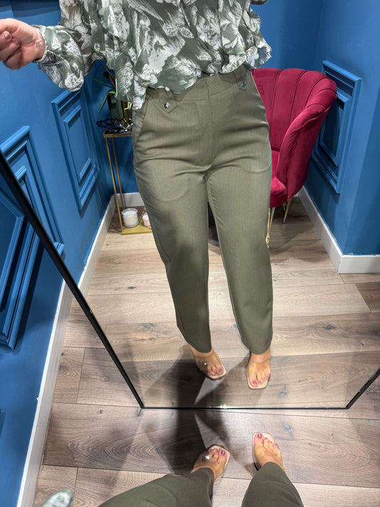 Pantaloni Lyon verdi