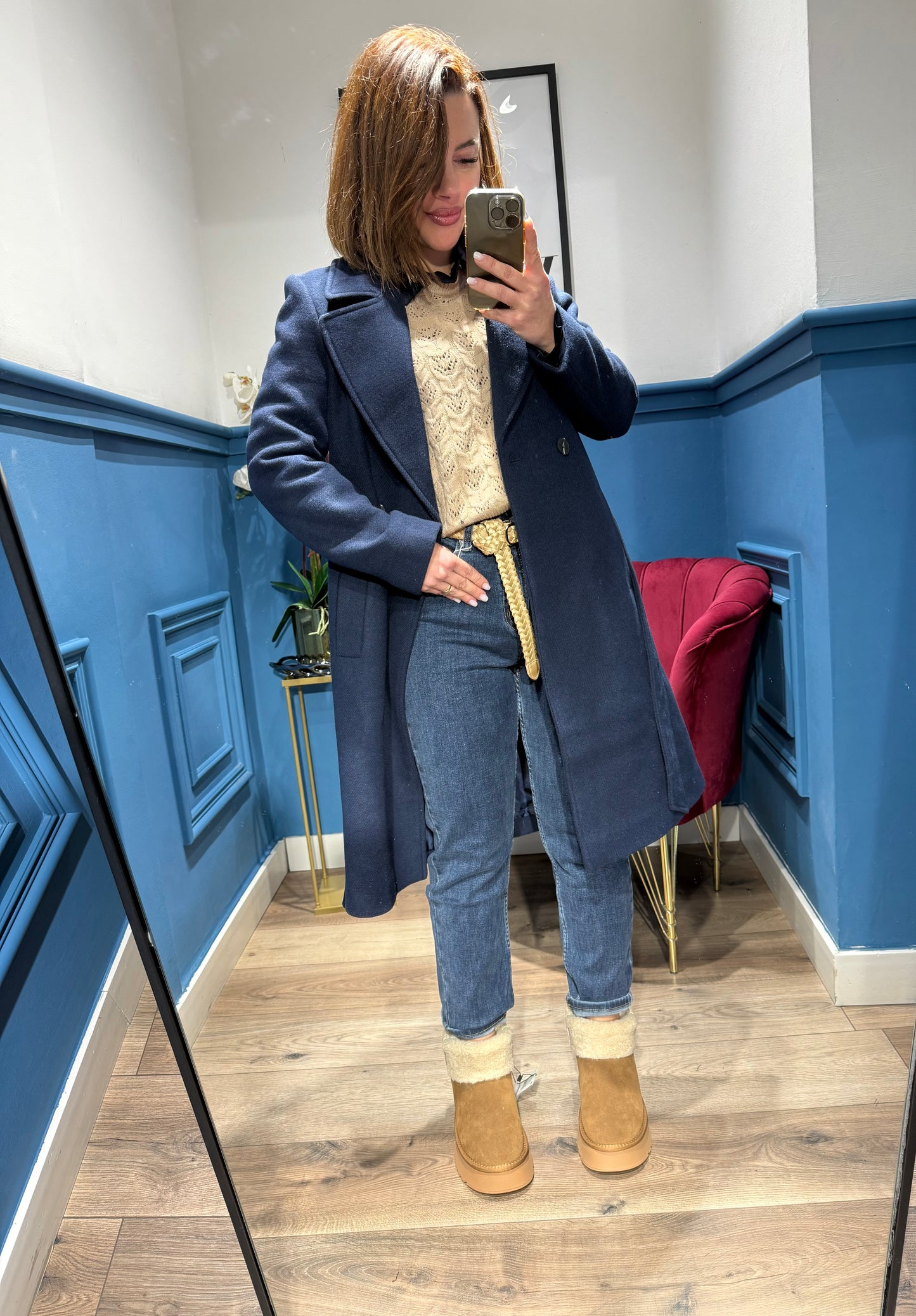 Jeans momfit con cintura