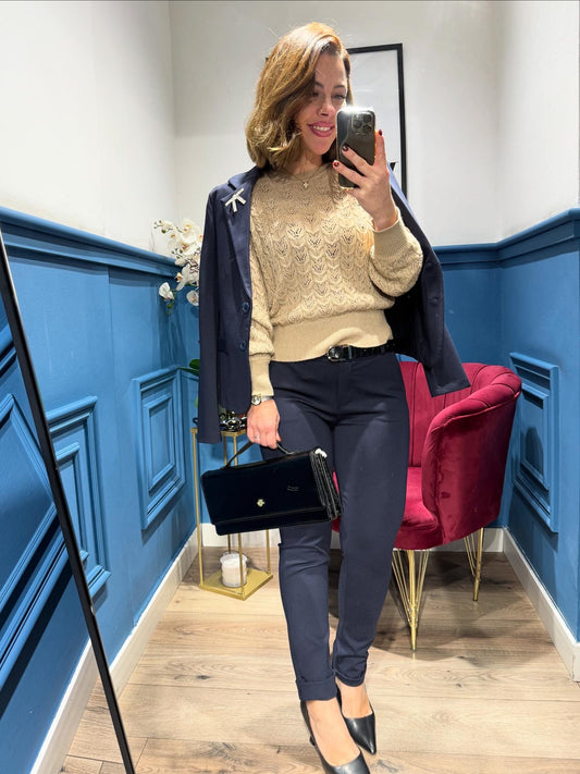 Tailleur in punto Milano skinny