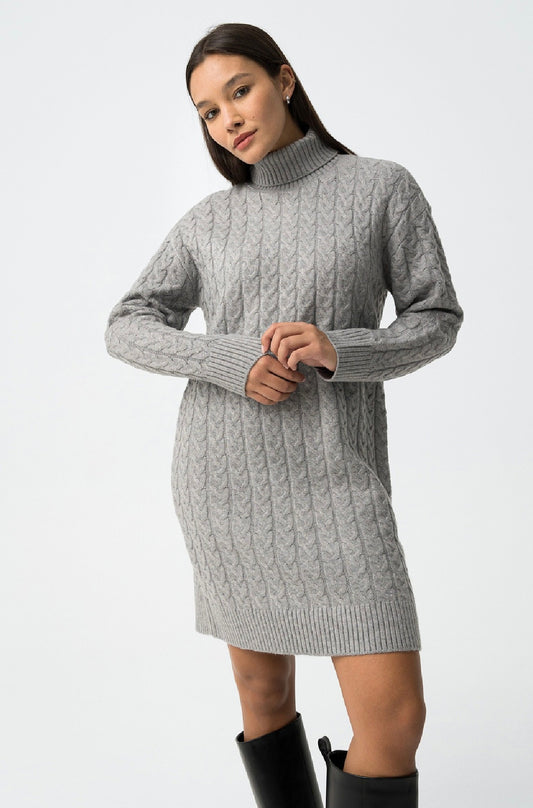 Vestito in maglia Naomi grigio