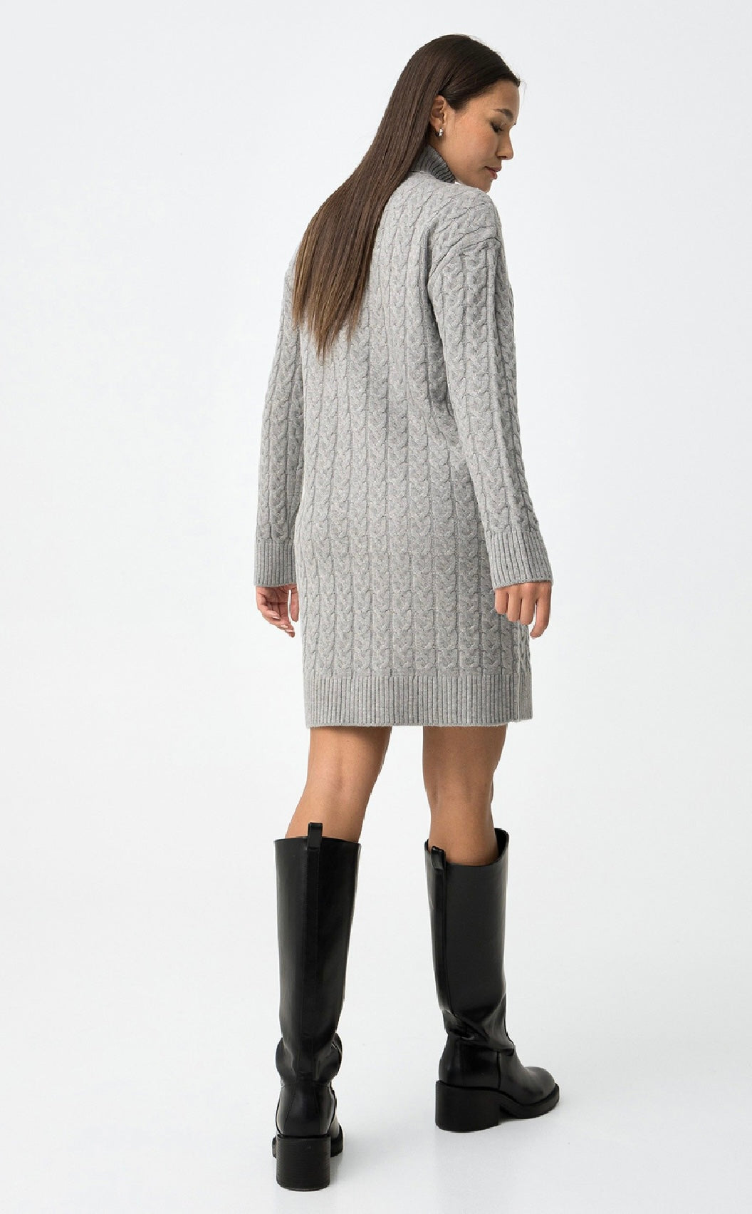 Vestito in maglia Naomi grigio