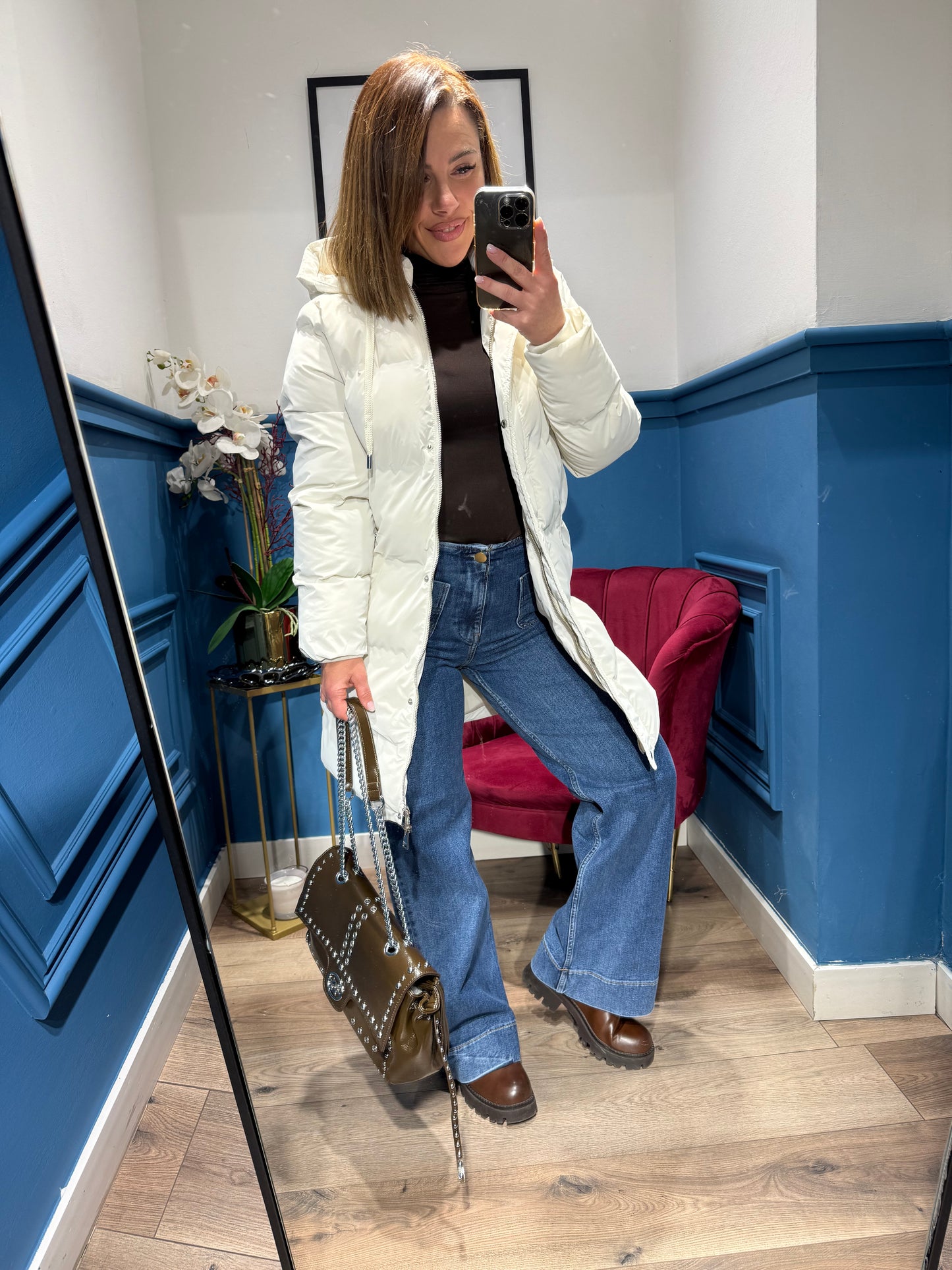 Giubbotto Crank bianco