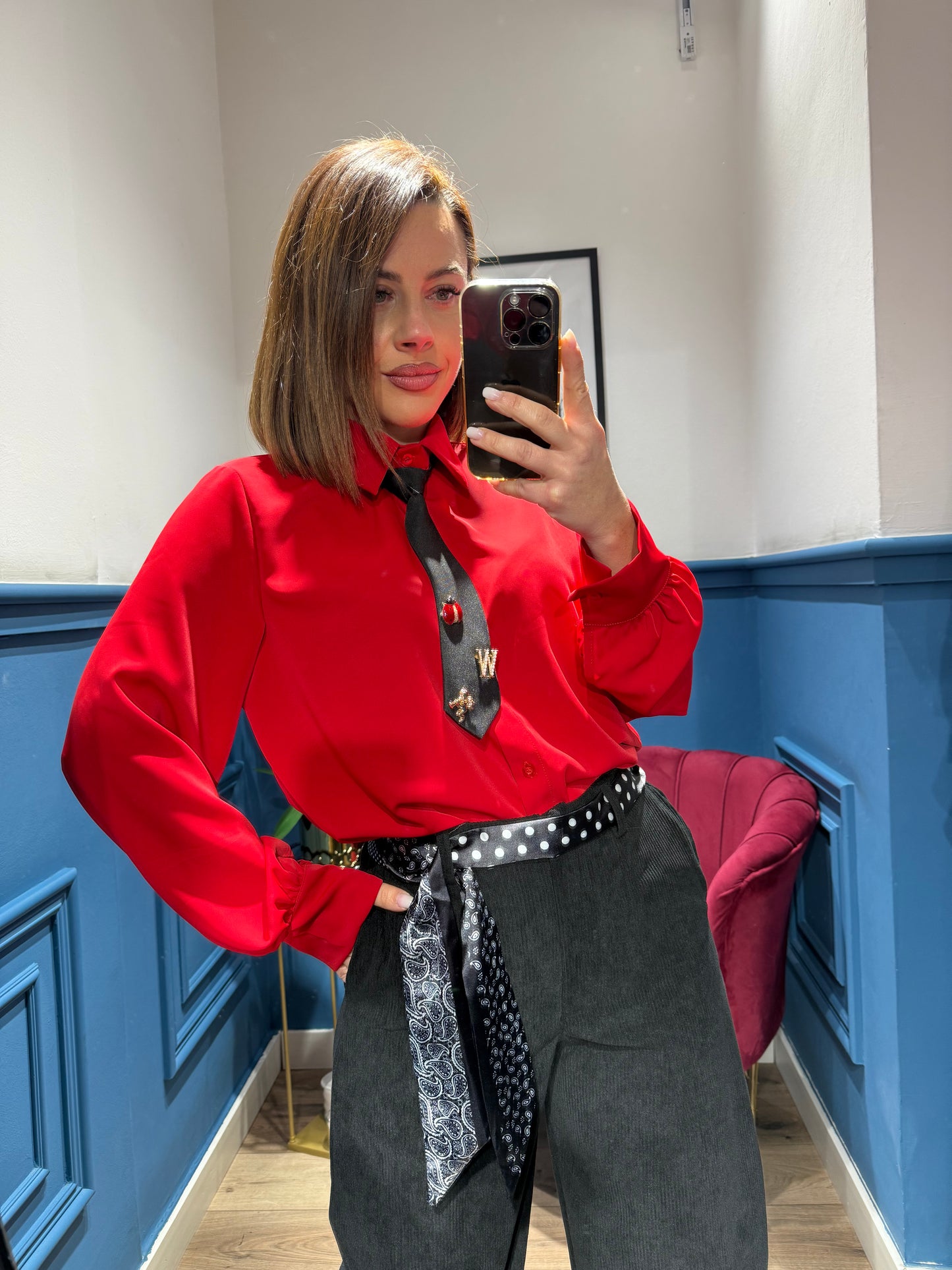 Camicia con cravattino