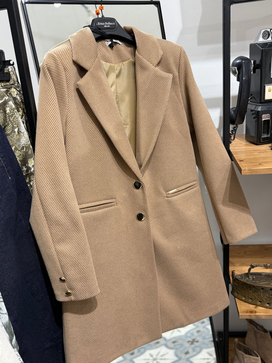 Cappotto spigato biscotto